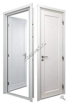Входная дверь белого цвета с резными панелями ламинат/МДФ БДД-010 - купить от производителя Мосдвери Входная дверь белого цвета с резными панелями ламинат/МДФ БДД-010