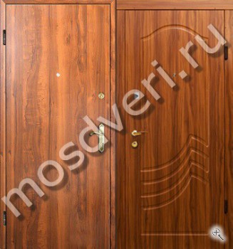 Стандартная дверь входная с ламинатом и фрезерованным МДФ - купить от производителя Мосдвери Стандартная дверь входная с ламинатом и фрезерованным МДФ